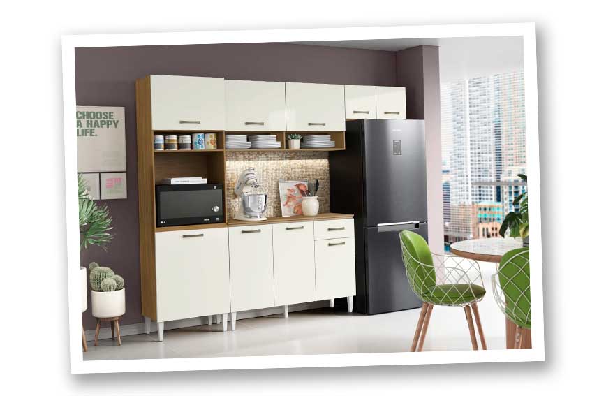 Ambiente residencial com móveis Cleiarte
